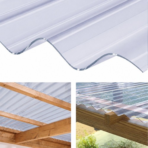 Clear plastic corrugated - clear,